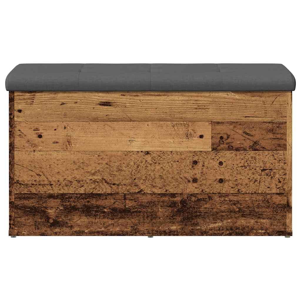 Panca Portaoggetti Legno Antico 82x42x45 cm Legno Multistrato | homemem39