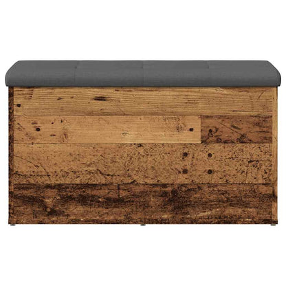 Panca Portaoggetti Legno Antico 82x42x45 cm Legno Multistrato | homemem39