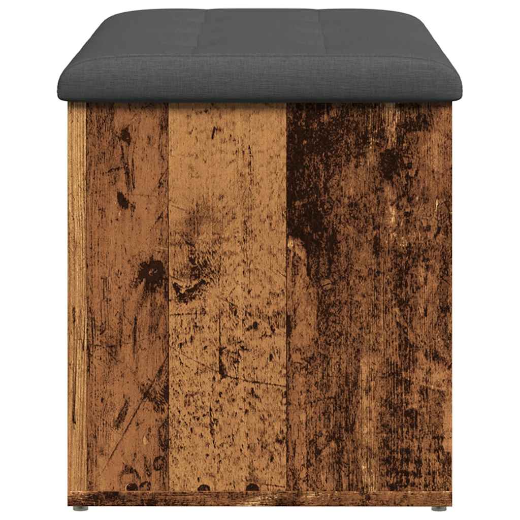 Panca Portaoggetti Legno Antico 82x42x45 cm Legno Multistrato | homemem39