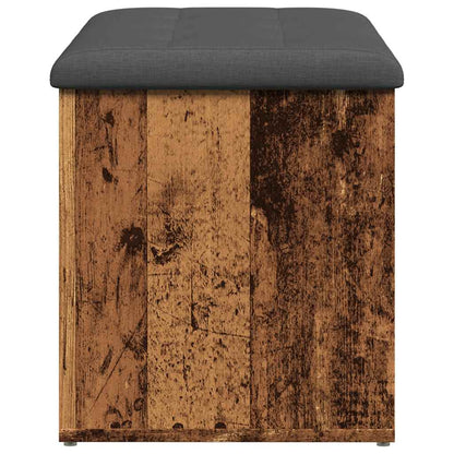 Panca Portaoggetti Legno Antico 82x42x45 cm Legno Multistrato | homemem39
