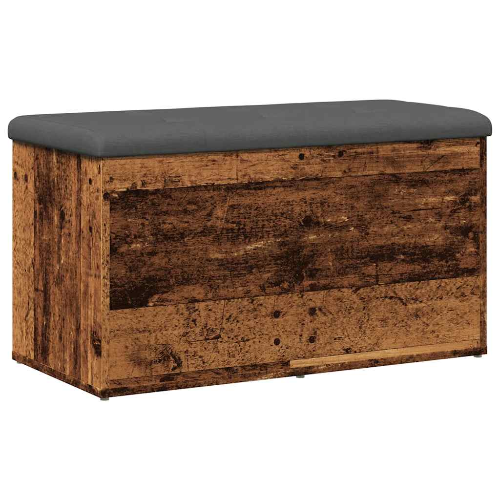 Panca Portaoggetti Legno Antico 82x42x45 cm Legno Multistrato | homemem39