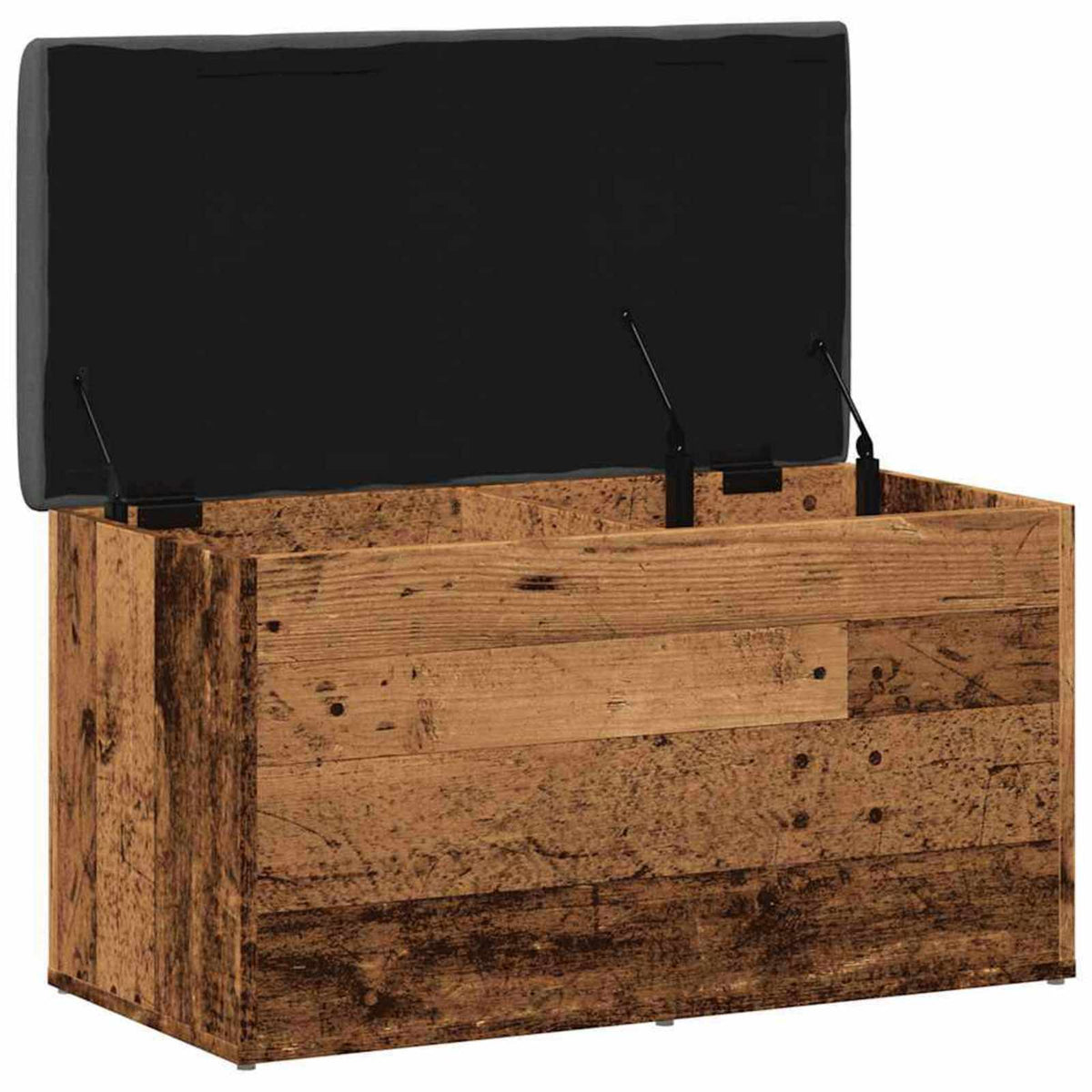 Panca Portaoggetti Legno Antico 82x42x45 cm Legno Multistrato
