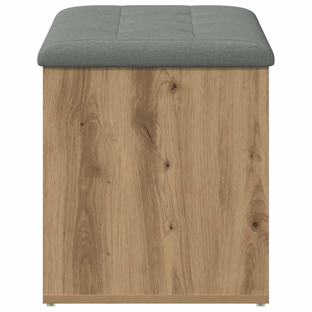 Panca contenitore artigianale in rovere 82x42x45 cm in legno ingegnerizzato | homemem39