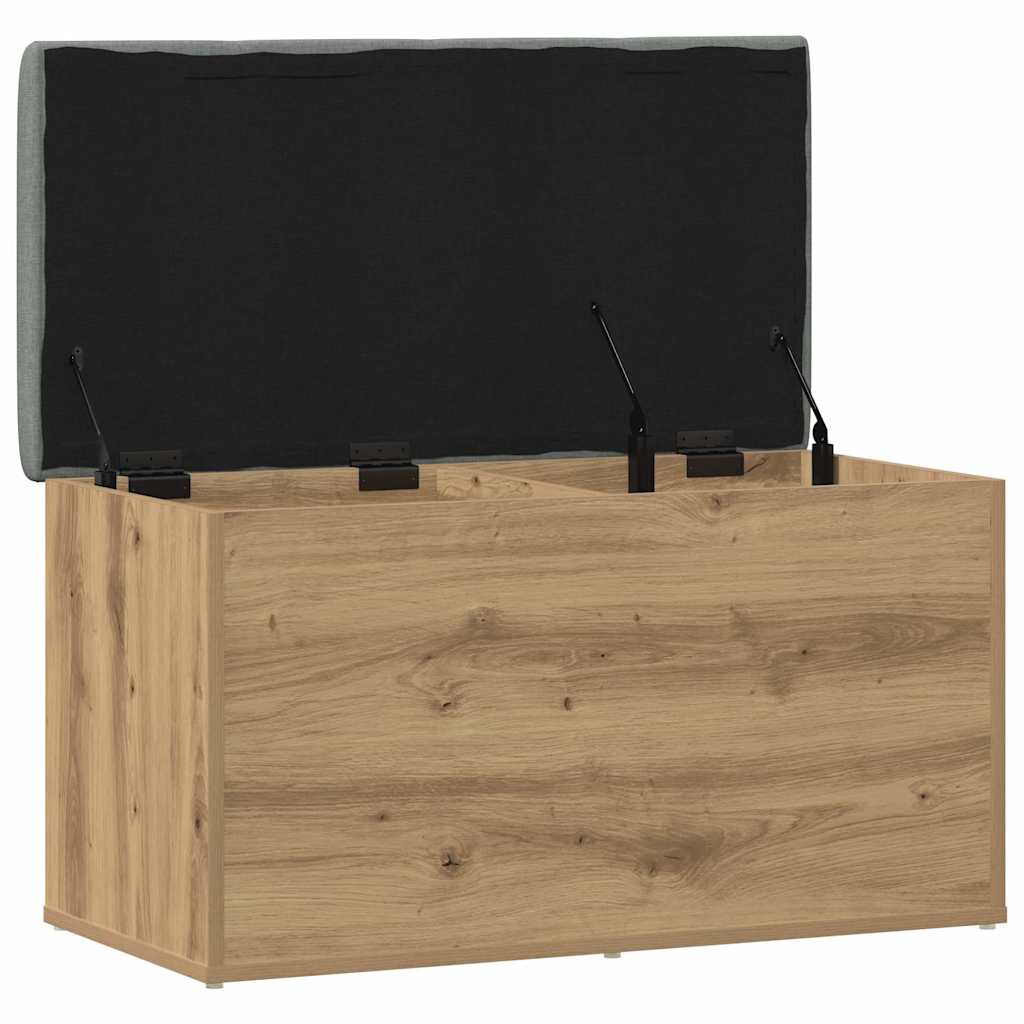 Panca contenitore artigianale in rovere 82x42x45 cm in legno ingegnerizzato | homemem39