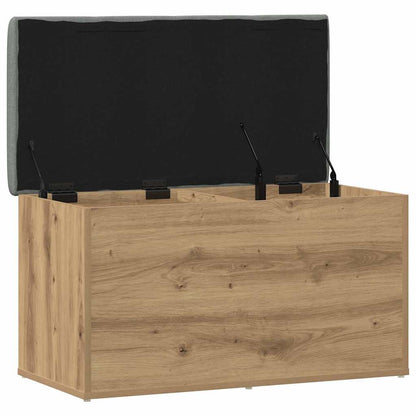 Panca contenitore artigianale in rovere 82x42x45 cm in legno ingegnerizzato | homemem39