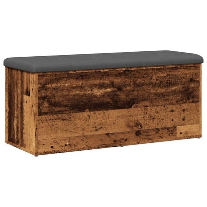 Panca Portaoggetti Legno Antico 102x42x45 cm Legno Multistrato | homemem39