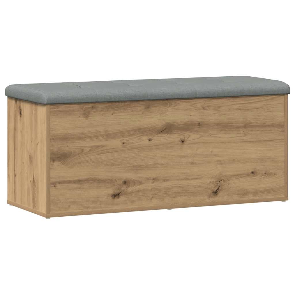 Panca contenitore artigianale in rovere 102x42x45 cm in legno ingegnerizzato | homemem39