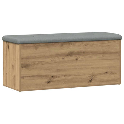 Panca contenitore artigianale in rovere 102x42x45 cm in legno ingegnerizzato | homemem39