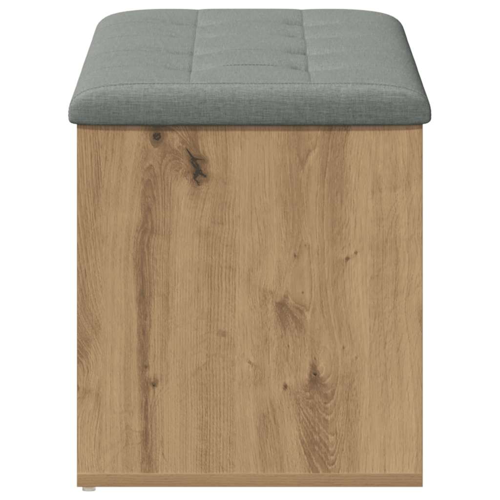 Panca contenitore artigianale in rovere 102x42x45 cm in legno ingegnerizzato | homemem39