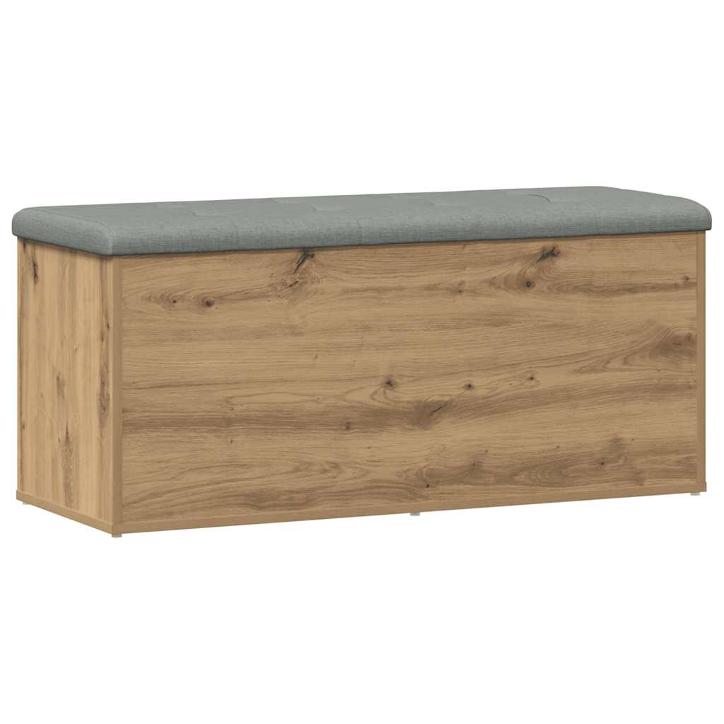 Panca contenitore artigianale in rovere 102x42x45 cm in legno ingegnerizzato | homemem39