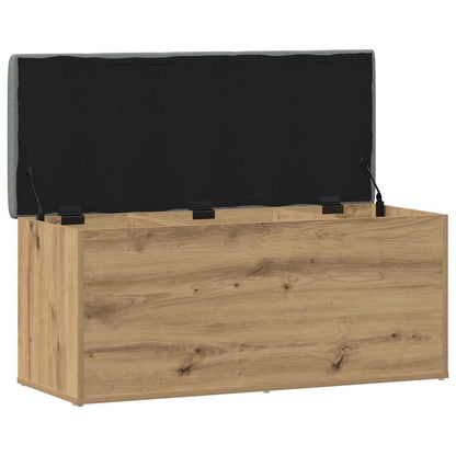 Panca contenitore artigianale in rovere 102x42x45 cm in legno ingegnerizzato | homemem39