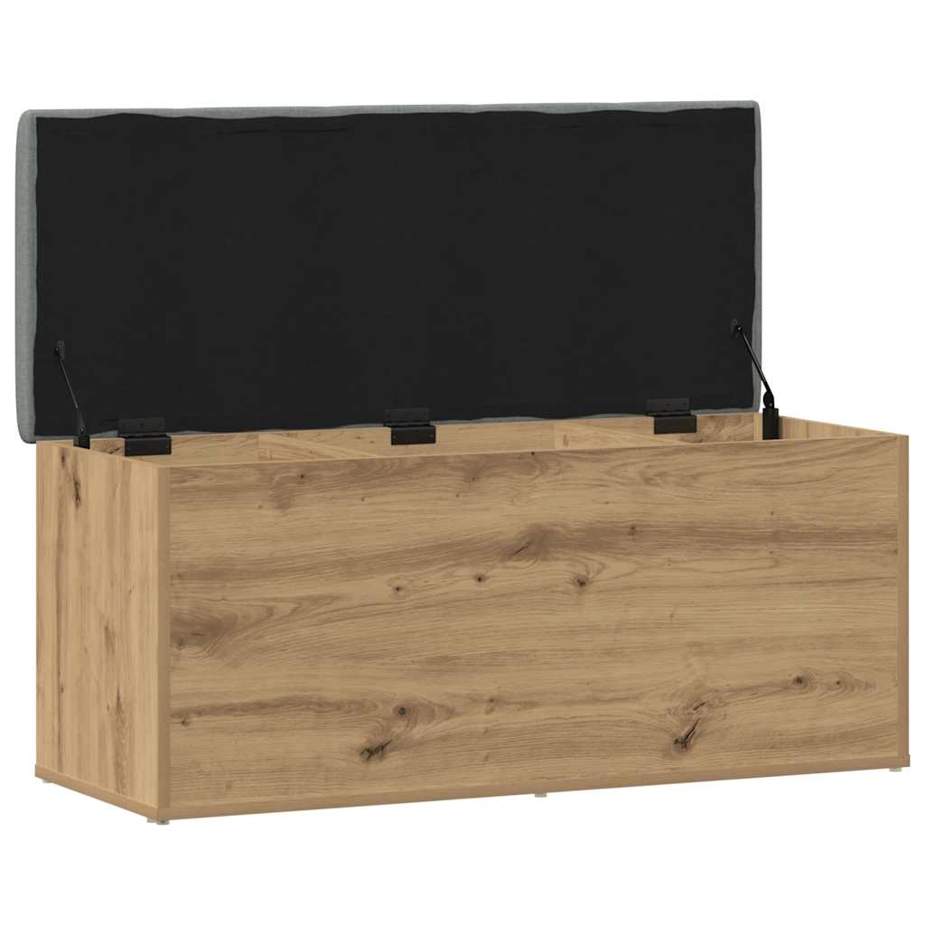 Panca contenitore artigianale in rovere 102x42x45 cm in legno ingegnerizzato