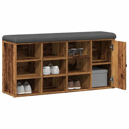 Panca Porta Scarpe Legno Antico 102x32x50 cm Legno Multistrato | homemem39