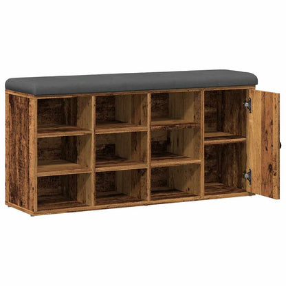 Panca Porta Scarpe Legno Antico 102x32x50 cm Legno Multistrato | homemem39