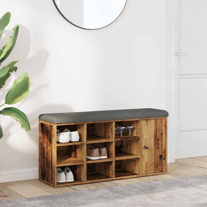 Panca Porta Scarpe Legno Antico 102x32x50 cm Legno Multistrato | homemem39