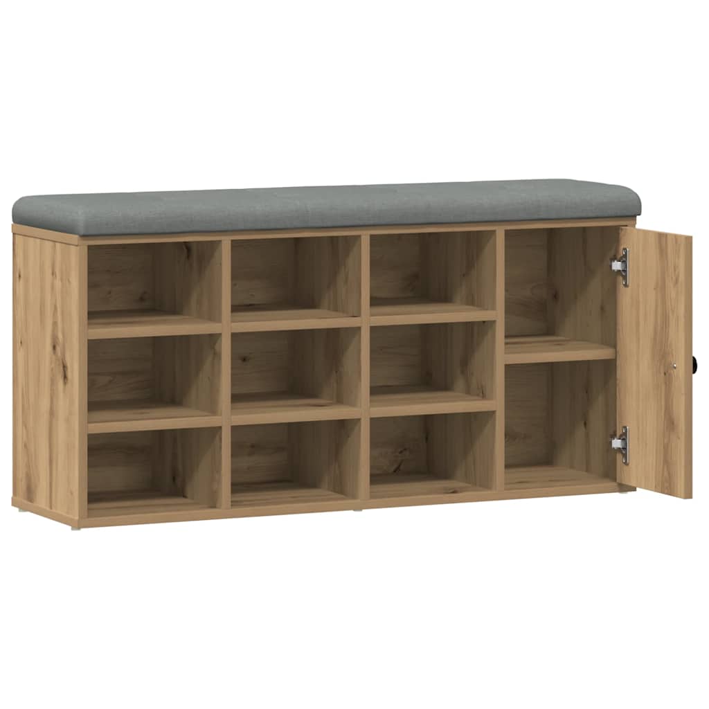Panca Porta Scarpe Rovere Artigianale 102x32x50 cm Truciolato | homemem39