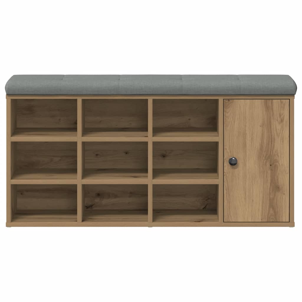Panca Porta Scarpe Rovere Artigianale 102x32x50 cm Truciolato | homemem39