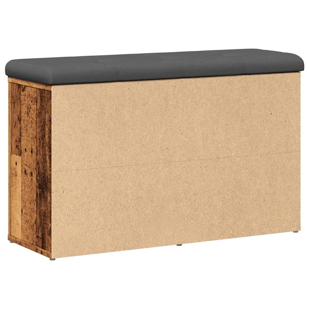 Panca Porta Scarpe Legno Antico 82x32x50 cm Legno Multistrato | homemem39