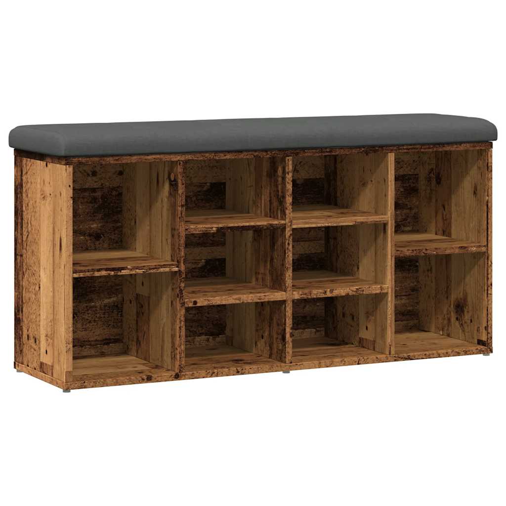 Panca Porta Scarpe Legno Antico 102x32x50 cm Legno Multistrato | homemem39