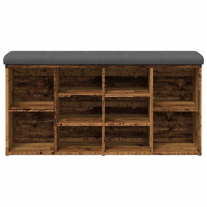 Panca Porta Scarpe Legno Antico 102x32x50 cm Legno Multistrato | homemem39