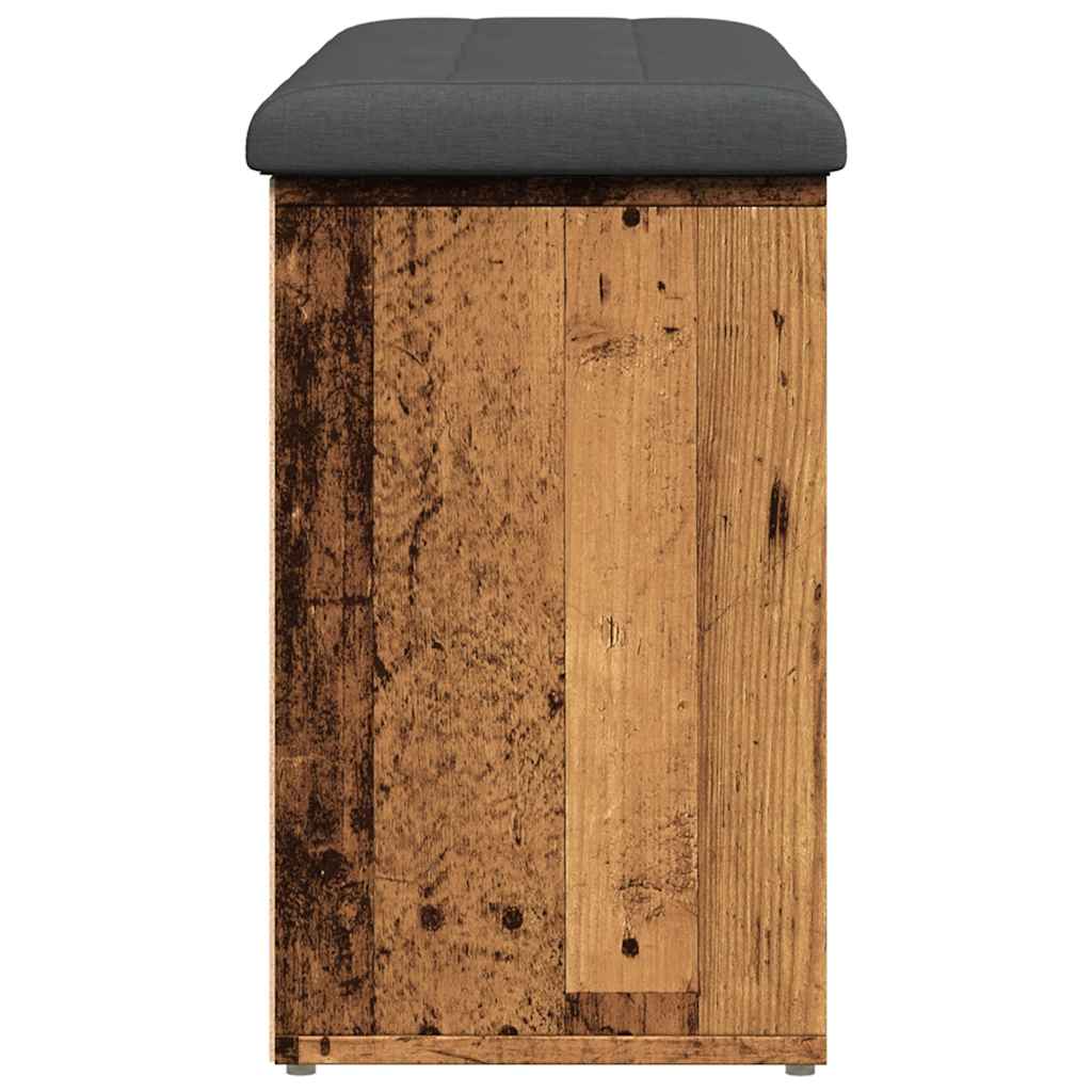 Panca Porta Scarpe Legno Antico 102x32x50 cm Legno Multistrato | homemem39