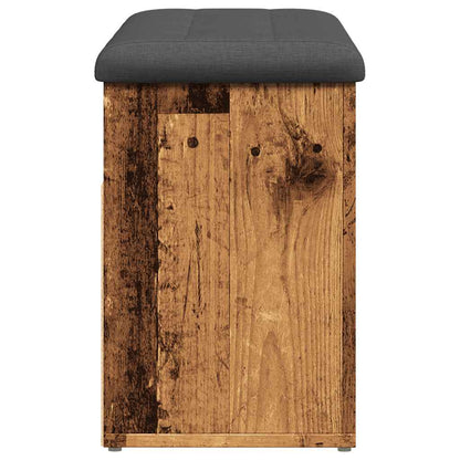 Scarpiera Legno Antico 82x32x45,5 cm in Legno Multistrato