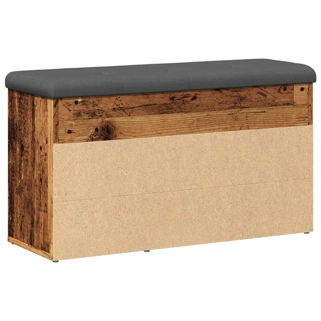 Scarpiera Legno Antico 82x32x45,5 cm in Legno Multistrato