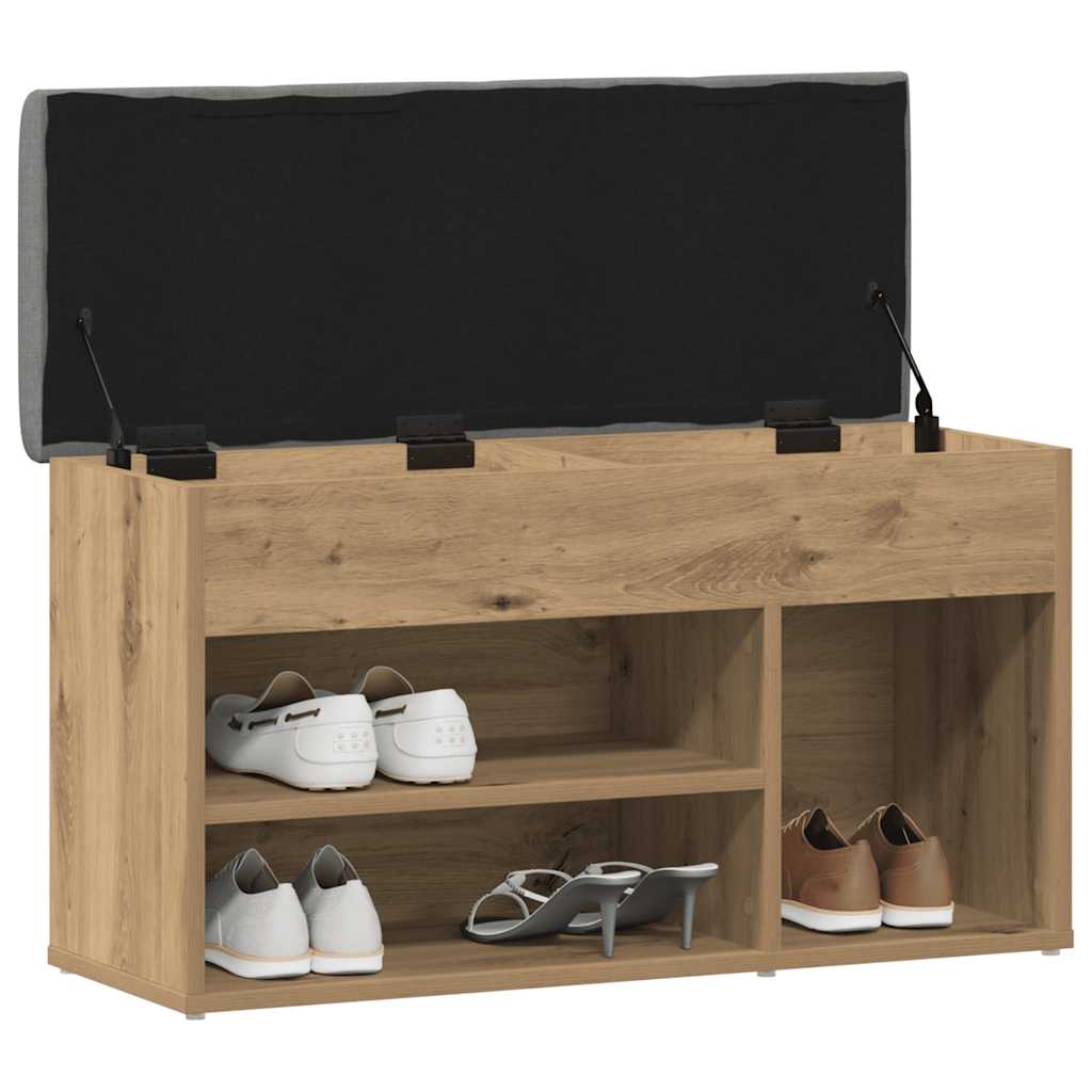 Scarpiera Rovere Artigianale 82x32x45,5 cm in Legno Multistrato - homemem39