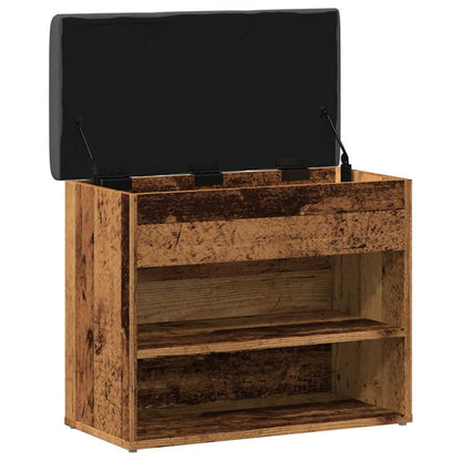 Scarpiera Legno Antico 62x32x50 cm in Legno Multistrato | homemem39
