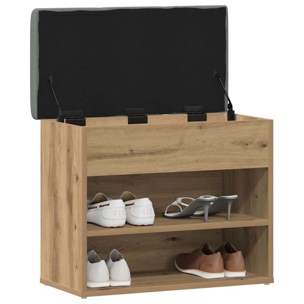 Scarpiera Rovere Artigianale 62x32x50 cm in Legno Multistrato | homemem39