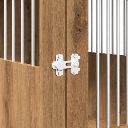 Gabbia Cani Arredamento Rovere Artigianale Legno Multistrato - homemem39
