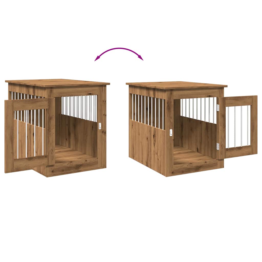 Gabbia Cani Arredamento Rovere Artigianale Legno Multistrato - homemem39