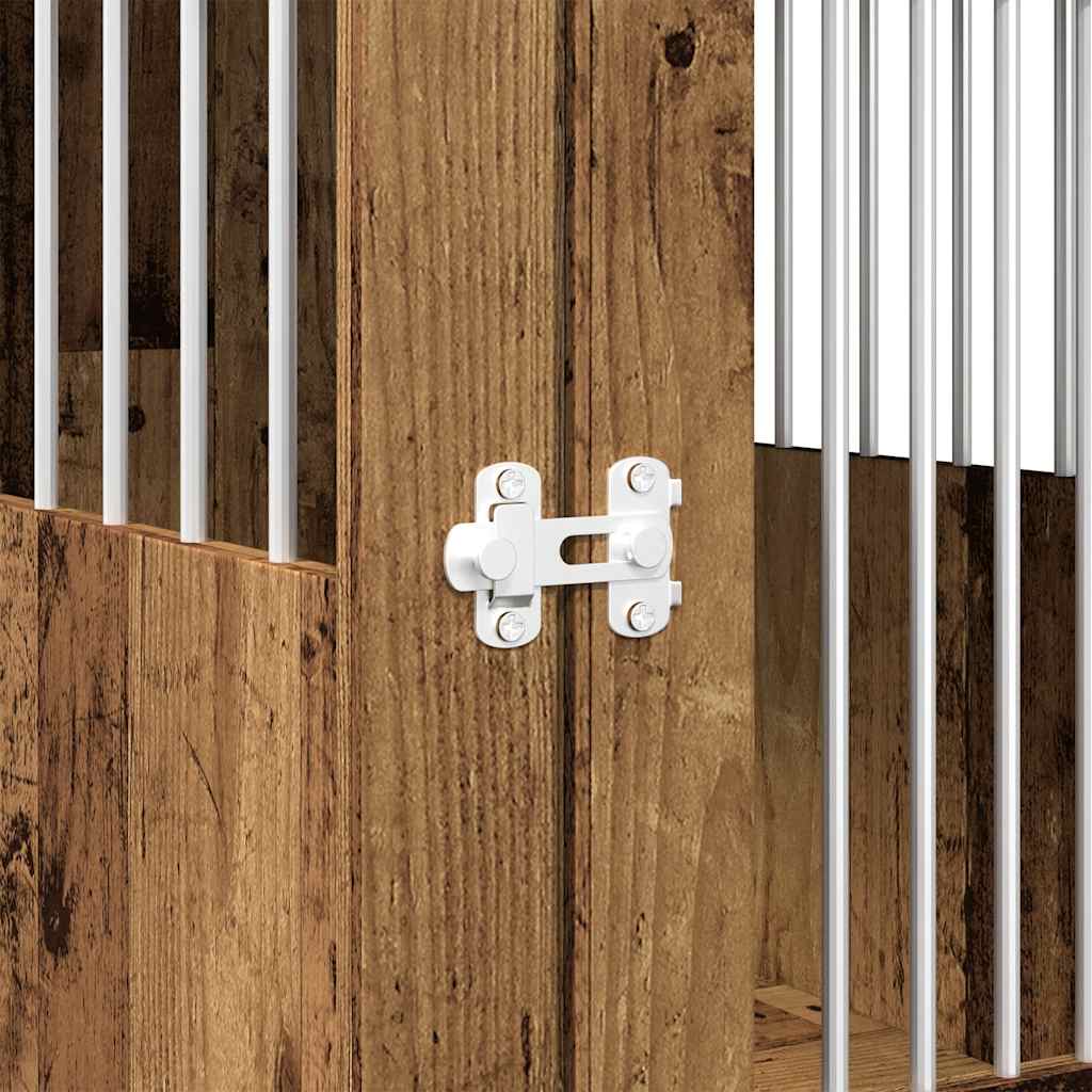 Gabbia Cani da Arredamento Legno Antico Legno Multistrato - homemem39