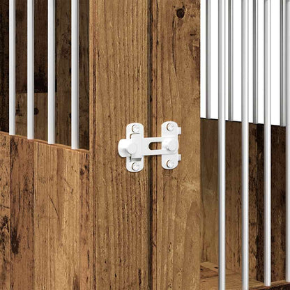 Gabbia Cani da Arredamento Legno Antico Legno Multistrato - homemem39