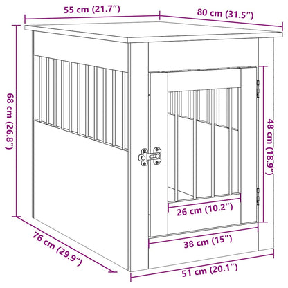 Gabbia Cani da Arredamento Legno Antico Legno Multistrato | homemem39