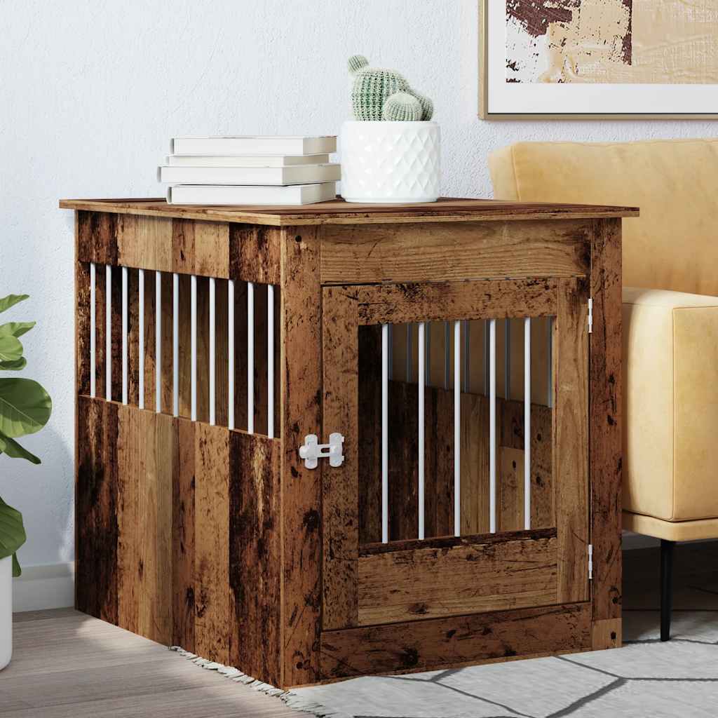 Gabbia Cani da Arredamento Legno Antico Legno Multistrato | homemem39