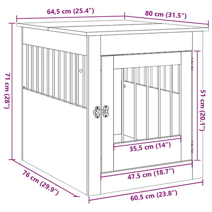 Gabbia Cani da Arredamento Legno Antico Legno Multistrato | homemem39