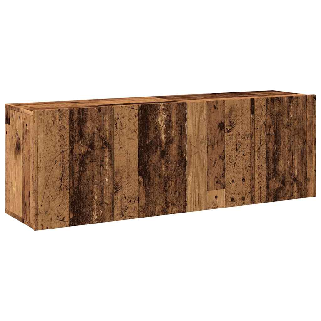 Mobili TV a Parete 2pz Legno Antico 60x30x41 cm - homemem39