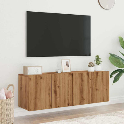 Mobili TV a Parete 2pz Rovere Artigianale 60x30x41 cm - homemem39