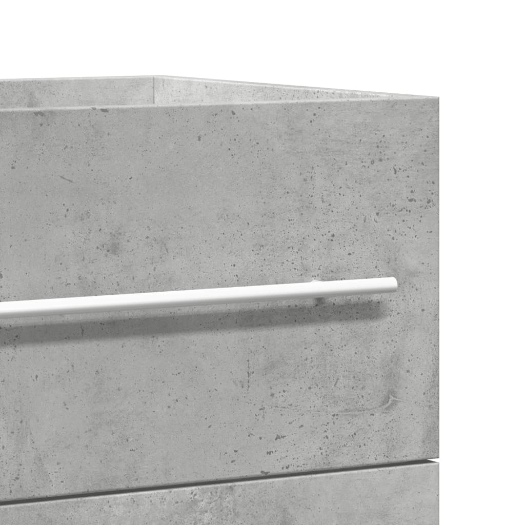 Mobile Lavabo Grigio Cemento 80x38,5x48 cm in Truciolato | homemem39