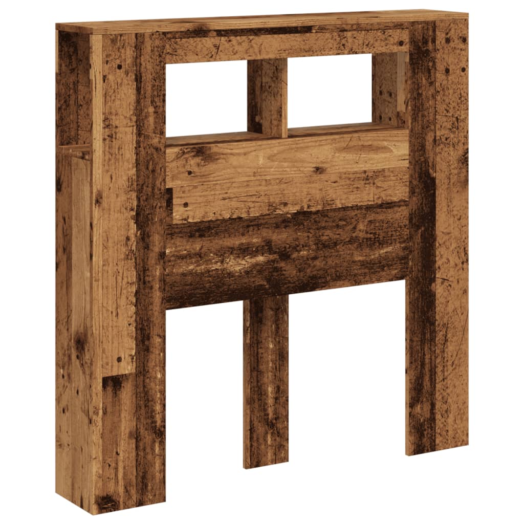 Testiera LED Legno Antico 100x18,5x103,5 cm Legno Multistrato - homemem39