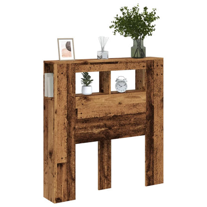 Testiera LED Legno Antico 100x18,5x103,5 cm Legno Multistrato - homemem39