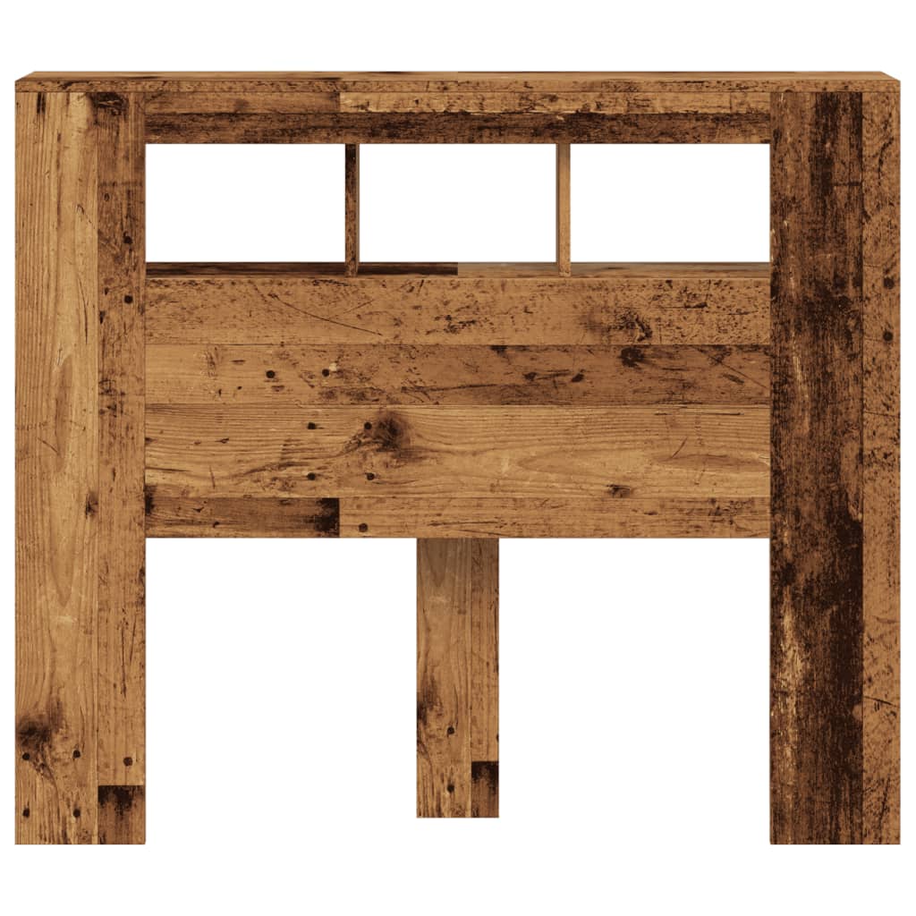 Testiera LED Legno Antico 120x18,5x103,5 cm Legno Multistrato - homemem39