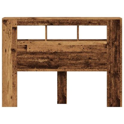 Testiera LED Legno Antico 140x18,5x103,5 cm Legno Multistrato - homemem39