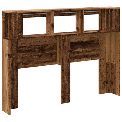 Testiera LED Legno Antico 140x18,5x103,5 cm Legno Multistrato - homemem39