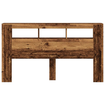 Testiera LED Legno Antico 180x18,5x103,5 cm Legno Multistrato - homemem39