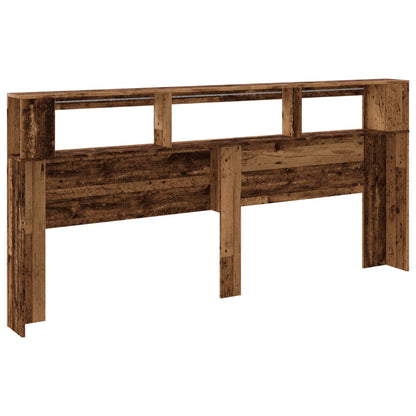 Testiera LED Legno Antico 220x18,5x103,5 cm Legno Multistrato - homemem39