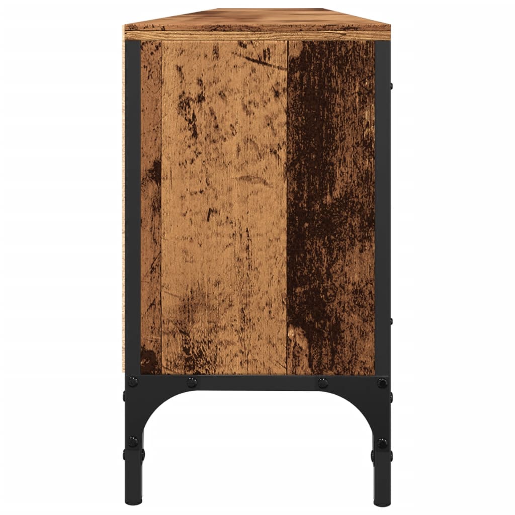 Mobile TV con Cassetto Legno Antico 200x25x44 cm in Truciolato - homemem39