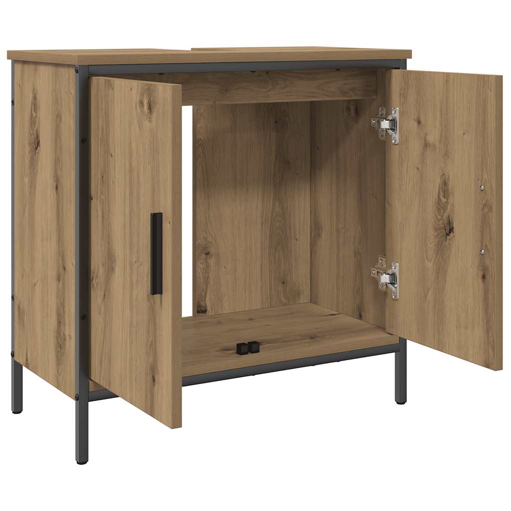 Mobile Sottolavabo Rovere 60x30x60 cm Legno Multistrato | homemem39
