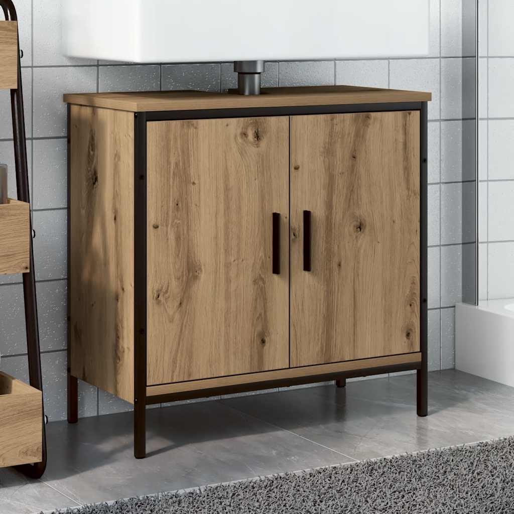 Mobile Sottolavabo Rovere 60x30x60 cm Legno Multistrato | homemem39